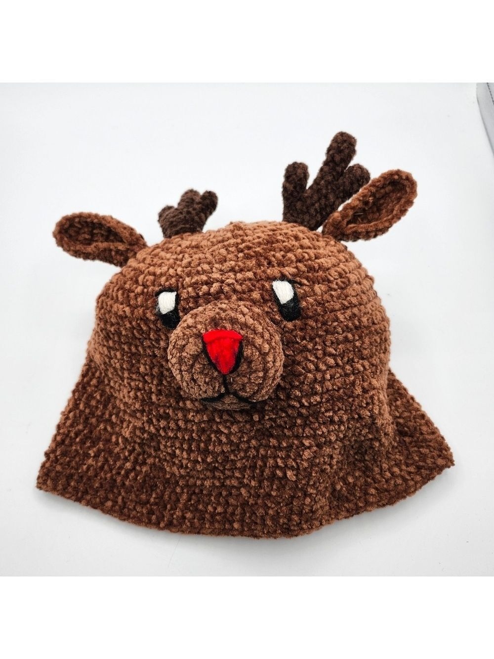 Day Lee Designs Brown Reindeer Knit Hat, So Cute Adult Hat